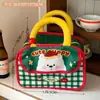 Tengyi original linda caricatura portátil bolsa de almuerzo niña bolsa aislante alto valor de color papel de aluminio conservación bolsa para lonchera venta al por mayor