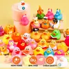 Pato de Vinilo Mixto Transfronterizo Rociador de Agua Mini Pato Bañándose y Jugando con Agua Juguete Tienda de Té con Leche Regalo Pequeño Burbuja Educativa