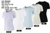 Camiseta de Verano Versátil de Hielo Fino de Manga Corta para Mujer, Top Casual Deportivo Ajustado Sin Costuras, Camisa Transpirable de Secado Rápido con Sensación Fresca