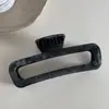 Pinza Grande para el Cabello con Patrón de Mármol Gris de Alta Gama Pinza de Nicho Temperamento de Alta Gama Pinza de Tiburón Accesorio para el Cabello