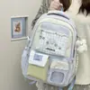 Mochila Linda Estilo Universitario Coreano para Niñas, Dulce y de Nicho, Mochila Escolar para Estudiantes de Gran Capacidad, Ligera y Repelente al Agua
