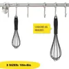 Nuevo Batidor de Huevos Manual de Acero Inoxidable y Silicona, Batidor de Crema, Herramienta de Repostería para el Hogar, Suministros de Cocina