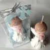 Pacote de Venda Direta da Fábrica Velas de Anjo em Formato de Coração para Homem e Mulher Bolo de Aniversário para Bebê e Criança Pequena Presentes de Casamento
