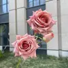 Hua Xigu 2026 Nova Coleção: Série na Cor Café, Coleção Cristal, Flores Artificiais para Locais de Casamento, Atacado