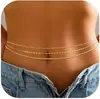 Produtos novos transfronteiriços europeus e americanos moda ins joias de alta qualidade corrente de corpo simples sexy corrente de cintura de praia versátil personalidade