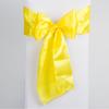 Laços de Fita de Cetim Personalizados Transfronteiriços, Fitas de Seda, Decorações para Encosto de Cadeira de Banquete e Casamento, Flores para Encosto de Cadeira, Capas de Cadeira Venda por Atacado