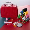 Caja de costura 5IJO para matrimonio juego de dote de boda bolsa de costura portátil grande multifuncional juego de costura para uso doméstico