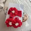 Conjunto Duas Peças de Acessórios de Cabelo de Flor e Meias Infantis Chicbaby Estilo Coreano Conjunto de Tiara Grande de Flor Acessório de Cabeça Doce para Meninas