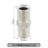 Adaptador Roscado de Acero Inoxidable Reductor Doble Rosca Macho Extensión Directa de 1/4 de Pulgada a 3/8 de Pulgada, 1/2 Pulgada, 3/4 de Pulgada a 1 Pulgada Accesorios para Tuberías de Agua