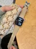 Pulseira de Relógio Magnética de Camurça com Fivela Dupla C Adequada para Apple Watch iWatch 12ª Geração 11/10Ultrase