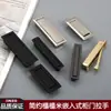 Manijas para Gabinetes con Cajones de Tatami con Manijas de Muebles Negras y Doradas Invisibles Integradas, Manijas Pequeñas para Gabinete de Almacenamiento con Tapa abatible