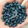 Botão de Acessório de Roupa em Forma de Cabaça Vazada com Laca Tricolor Peça de Cabo de Imitação de Cerâmica Pingente Ornamento de Cabaça Torcido à Mão com Laca para Pintura a Óleo