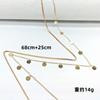 Joyería transfronteriza europea y americana, moda, estilo dulce y genial, accesorios de metal que combinan con todo, cadena fina de doble capa para mujer, cadena de caja con lentejuelas, cadena de cintura