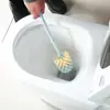 Fábrica de Escovas de Vaso Sanitário Fornecimento Direto Conjunto Criativo de Escovas de Vaso Sanitário Escova de Limpeza de Vaso Sanitário Pendurada com Cabo Longo
