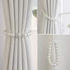 En stock en fábrica Correa de Amarre para Cortina Lujo Ligero Gasa Accesorios de Fijación para Guardar Cortinas Hebilla Magnética de Cadena de Perlas de Alta Calidad