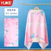 Toalla de Natación Secado Rápido para Niños, Poncho Bata Absorbente, Toalla Deportiva Portátil para Niñas y Niños, Toalla de Playa