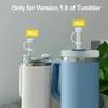 Tapa de vaso Stanley nueva transfronteriza con tapa de pajilla tapón de silicona a prueba de fugas tapón a prueba de fugas para vaso portátil tapón de silicona a prueba de desbordamiento juego de 3 piezas
