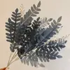 Cachos artificiais de folhas de acácia para arranjos de chão de casamento, decoração de casamento, arranjos florais, folhagem de fundo, decorações de corredor de hotel