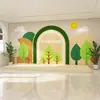 Modelado de Arco 3D Clase de Confianza Jardín de Infancia Institución Educativa Papel Tapiz Educación Temprana Curso de Capacitación Fondo de Recepción Papel Tapiz