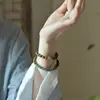 Sándalo verde azul hielo puerta de refrigeración por agua 6m pulsera de cuentas de Buda pulsera nicho calabaza de jade blanco sentido de relajación meditación literaria femenina