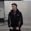 Jaqueta Ins Solta Casual Esportiva Punk Ebay Moda Popular Tendência Nicho Cor Contrastante Moletom com Capuz para Homens e Mulheres