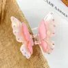 Primavera y Verano Nuevo Super Hada Acrílico Doble capa Horquilla de Mariposa de Alta Gama Accesorios para el Cabello Dulces Pinza de Agarre Accesorios para el Cabello Frescos Pequeños para Mujeres