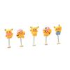 Nuevos adornos de resina de Pikachu para coche, adornos de dibujos animados para la consola central del coche, decoraciones para la pantalla de navegación, adornos de cabeza que se mueven