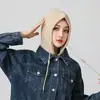 Sombrero Falso Wei Yi Desmontable Compra Individual Ropa de Algodón Chaqueta de Plumas con Capucha Lana Color Sólido Sombrero Unisex Cálido