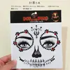 Novidade Quente do Fabricante Adesivos Faciais de Diamante Escuro Halloween Páscoa Adesivos de Tatuagem Adesivos de Diamante