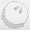 Cadena para Clavícula Joyería de Nuevo Estilo Conjunto de Pendientes de Pedrería para Novia y Collar Colgante para Mujer Cadena Corta para Suéter Joyería N344