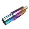 Fábrica de Tubos de Escape Modificação de Carro Tubo de Escape de Aço Inoxidável Silenciador Tubo Reto de 2,5 polegadas Tambor de Escape com Etiqueta H**