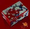 Caixa de joias de dote caixa de armazenamento pacote de material DIY caixa de madrepérola caixa de joias laca popular madrepérola estilo chinês madeira