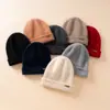 Nuevo Gorro Cálido de Invierno 100% Cachemir Puro para Hombres y Mujeres, Gorro de Lana Tejido, Gorro Casual, Gorro para el Frío al Aire Libre