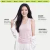 Chaleco sin mangas de lana Tencel para mujer, Ropa exterior de verano 2026 Nueva Camiseta holgada casual de moda para mujer