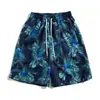 Shorts Verão Masculino Fino Hainan Sanya Calças de Praia de Secagem Rápida Calças Casuais de Flores Calças Esportivas Plus Size Masculinas