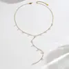 Collar Francés de Alta Gama Colorido Dopamina Forma Irregular Temperamento Sencillo Versátil Diseño de Nicho Apilamiento