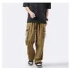 Pantalones de Trabajo Funcionales Estilo Americano para Soldado Paracaidista para Hombre Otoño Moda de Marca Delgados Sueltos Nicho Secado Rápido Rectos Casuales