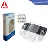 Capa Protetora para Console de Jogo Switch 2ª Geração TPU Transparente Fosco Dividida Anti-Queda Capa Macia TPU Transparente