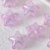 Estrela Explosiva Colorida Furo Reto Miçangas Glitter Galvanoplastia UV Miçangas Cerâmicas Joias DIY Miçangas Soltas Acessórios para Pulseira Colar