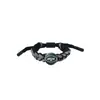 Pulseira Naruto Sharingan Unissex Trançada Acessórios Periféricos de Anime Estilo Casal Pingente Substituível
