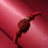 Cinábrio Padroeiro Cordão Vermelho Pulseira Ano do Coelho Benmingnian Pulseira de Cordão Vermelho Feminina Pulseira Benmingfo Masculina Cordão de Mão Artesanal