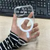 Adequado para Apple 18Pro Capa Magnética Transparente Magsafe Capa para Celular Iphone16 Capa Rígida Dois em Um 15Pro