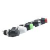 Interruptor de Botón Pulsador Roscado Ds- 22.5kg Pie Auto-Bloqueo Interruptor de Botón Pulsador Agujero de Montaje 10mm Pbs1-7A