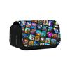Bolsa de Lápices de Doble Capa con Estampado de Roblox al Por Mayor Transfronterizo, de Dibujos Animados, para Estudiantes de Primaria y Secundaria, Jardín de Niños, Bolsa de Almacenamiento de Papelería para Lápices