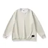 Ropa de Hombre Fengshe / Nueva Sudadera de Cuello Redondo para Hombre Primavera y Otoño 2026, Falso Dos Piezas de Manga Larga con Cuello Henry, Top Versátil
