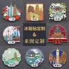 Imán Metálico para Refrigerador Imán Personalizado Estilo Chino Wukong Juego Cultural y Creativo Souvenir Venta al por Mayor