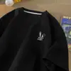 Camiseta de Manga Corta tipo Waffle para Hombre Verano Tendencia Marca Versátil Holgada Casual Estampada de Media Manga Transpirable y Cómoda