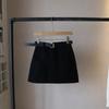 [Bizheng] Nuevo otoño 2024 falda simple con cinturón de temperamento para mujer, cintura alta, ajustada a la cadera, falda 2354