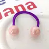 Elástico de Borracha Infantil Kuromi Fofo Alta Elasticidade Sanrio Não Machuca o Cabelo Faixa de Cabeça para Bebê Faixa de Cabelo Corda Colorida