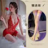 Lencería Sexy Europea y Americana Tallas Grandes Encantadora Encaje Sexy Lencería Sexy Uniforme Tentación Femenina Coqueteo Mono Sexy